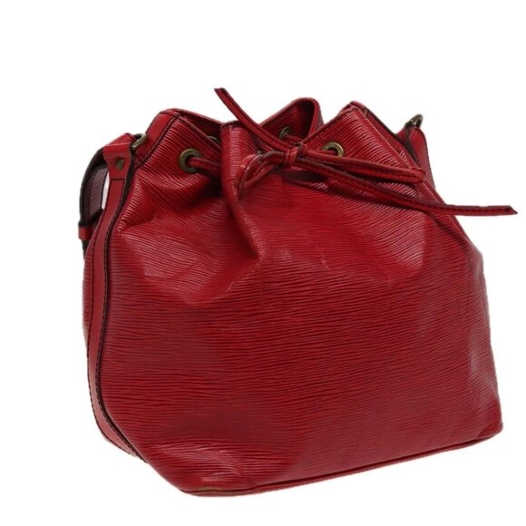 LOUIS VUITTON Epi Petit Noe Shoulder Bag Red M44107 LV Auth 77899 - Picture 1 of 16